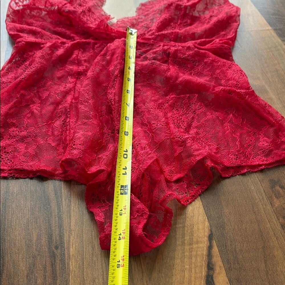 Victoria's Secret Woman’s Size S Red Lace Chemise - Picture 11 of 16